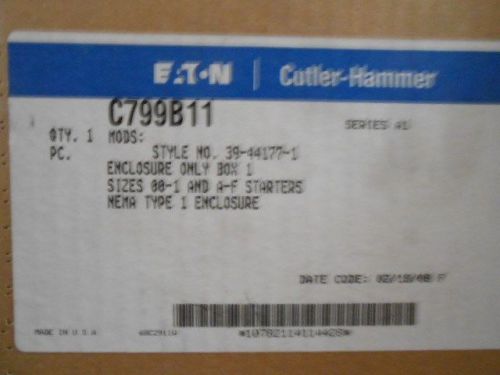 Eaton Cutler-Hammer Motor Control Enclosure  C799B11