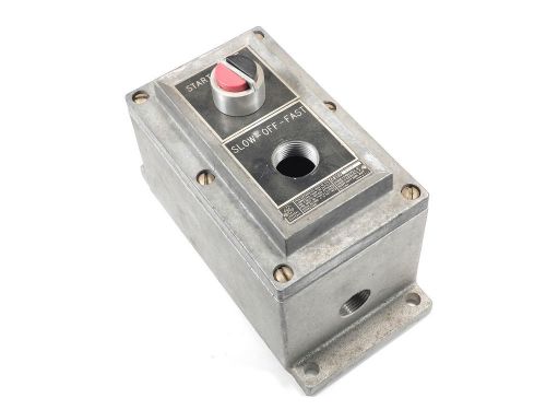 New ge stop start fast slow puch button control station motor control switch for sale