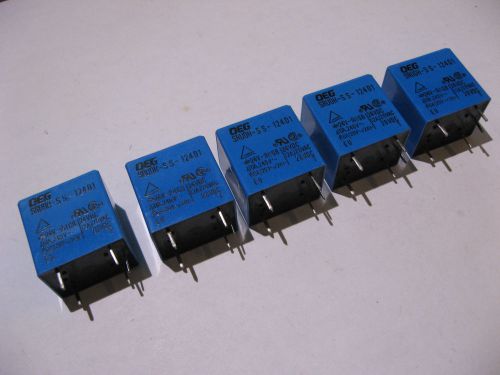 Lot of 5 OEG SRUDH-SS-124D1 24VDC Coil 20VAC 12 Amps Contact Relay Switch NOS