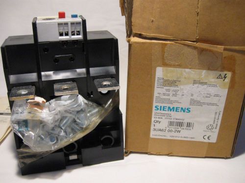 SIEMENS OVERLOAD RELAY 3UA62 00-2W 63-90A-GERMANY NOS