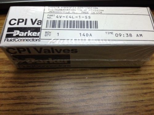 Parker 4v-c4l-1-ss c-series check valve unopened box of 1ea for sale