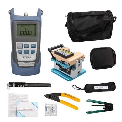 Ry3200 fiber optic test fc-6s cleaver + ry3103 10mw visual fault locator meter for sale