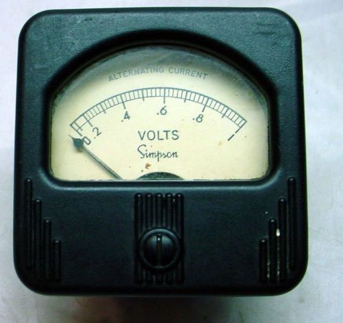 Simpson 0-1 VAC Panel Meter