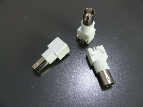 1pcs bnc female nut bulkhead right angle pcb mount rf connector adapter for sale
