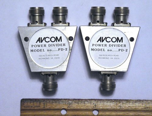 Qnty 2) Avcom PD-2 Power Divider
