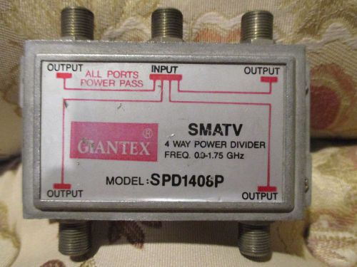 GIANTEX SMATV 4 Way Power Divider SPD1408P ALL Ports Power PASS