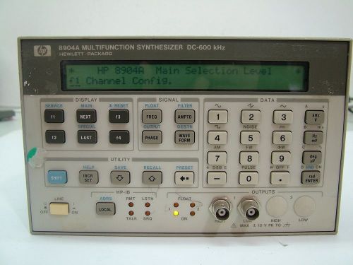HP8904A AGILENT MULTIFUNCTION SYNTHESIZER  DC-600KHz  OPT 001