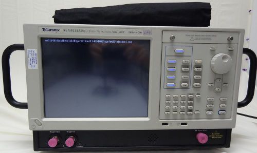 Tektronix, rsa6114a realtime spectrum analyzer. opts: 01,02,05,06,110,20,21 for sale