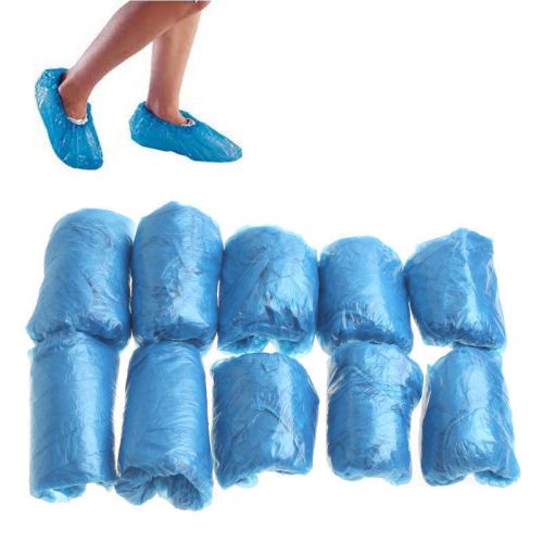 100 Pcs/50 Pairs Disposable Plastic Shoe Shoes Covers Carpet Cleaning Overshoe