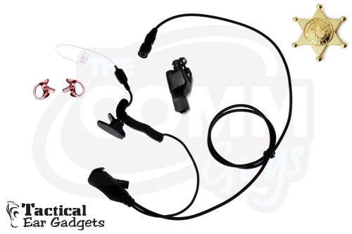 Quick Release Police Earpiece Coyote Lapel Mic Motorola XTS3000 XTS3500 XTS5000