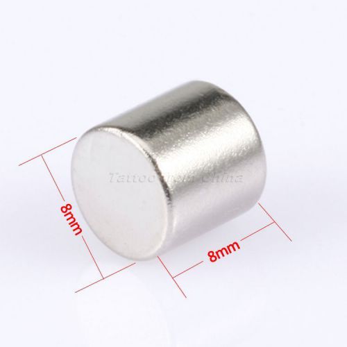 10pcs n50 super strong round cylinder magnet disc rare earth neodymium 8mm x 8mm for sale
