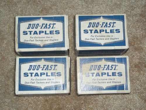 Duo-Fast Staples 9/16&#034; 5018-D 5018-DR  4 BOXES 20,000 Staples New Old Stock