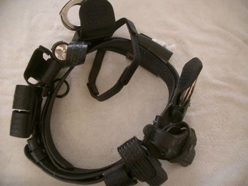 Police utility strap / belt government / military with accessories for sale