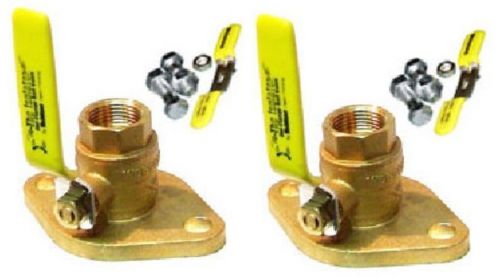 Webstone 40403 3/4&#034; isp threaded isolator pump flange valves pair for sale
