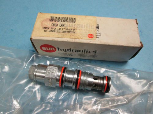 New sun hydraulics hydraulic cartridge valve cbcb-lhn for sale