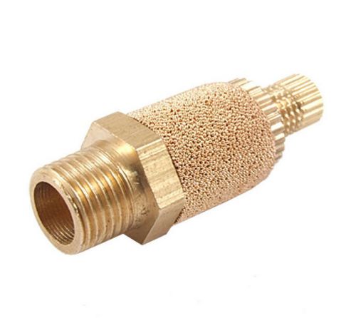 3/8&#034; Male Thread Brass Adjustable Nut Muffler Silencer