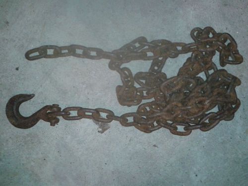 3/8&#034; x 13.5&#039; binder chain with hook heavy duty tow logging for sale