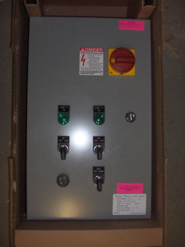 Weil Duplex  Pump Control Box Panel W-8158-D-200-B