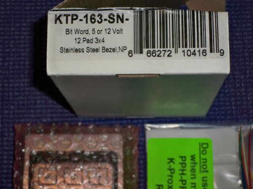Essex KTP-163-SN (HV) 8 Bit Word 5 or 12 VDC 12 Button Keypad 3X4 Stainless, NEW