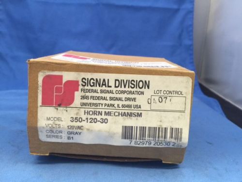 Federal signal 350-120-30 vibratone horn alarm new for sale