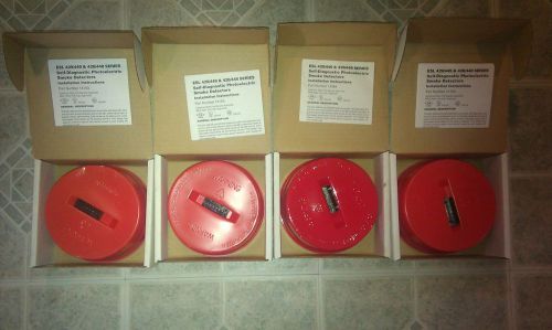 4 NEW ESL 400 Series Alarm Security Smoke Detectors 449CST
