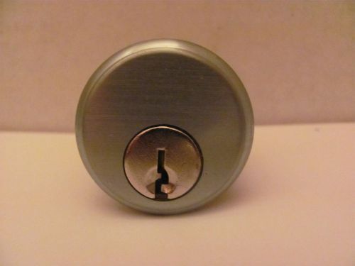 Ilco brass mortise cylinder / 1 1/8&#034; length / keyway - xe (de6) / finish - (26d) for sale