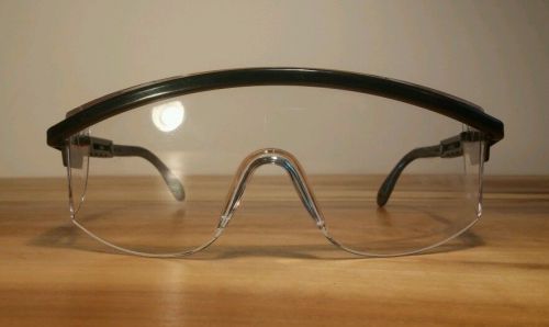 Vintage Black Adjustable Uvex Safety Glasses Science Hospital Lab Engineer Wood