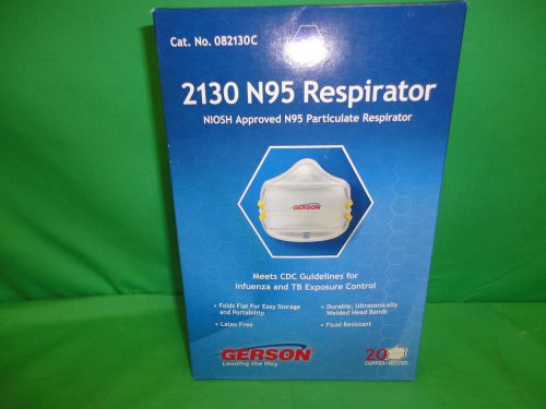 Gerson 2130 N95 Respirator Mask [082130C] Box of 20 [CDC Approved]
