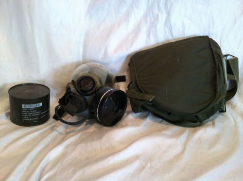 U.s. military - fe 4814 chemical protection mask plus extra canister &amp; bag for sale