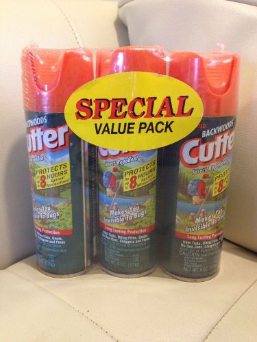 Backwoods Cutter Insect Repellent, Unscented, 6 oz (Pack of 3)