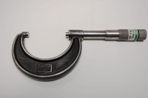 Lufkin 1-2&#034; Micrometer No. 1912 Mechanical Outside .001