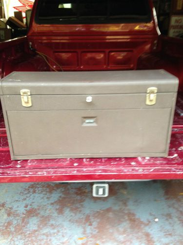 Vintage Kennedy Machinists Chest Tool Box 8 Drawer  Brown Steel Model 526