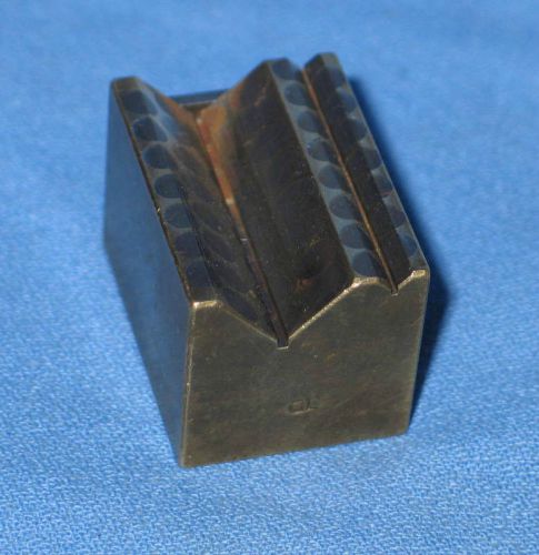 Magnetic Transfer V-Block BRASS w/ STEEL Pins 2 V&#039;s Toolmaker FREE SHIPPING