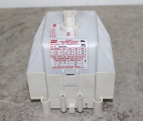 CROUSE HINDS RSWP603 Factory Sealed Rotary Switch
