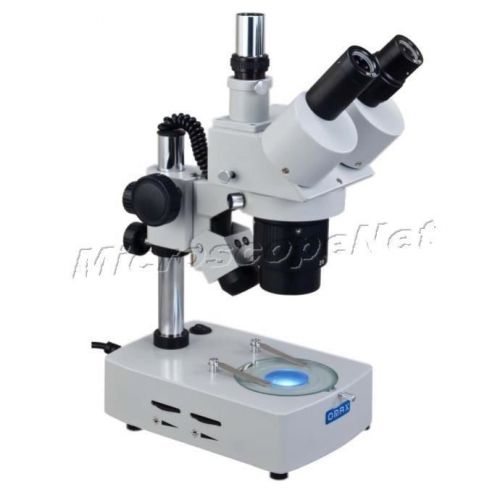 Student Trinocular 20x-40x-80x Stereo Microscope Upper Lower Halogen Lights New