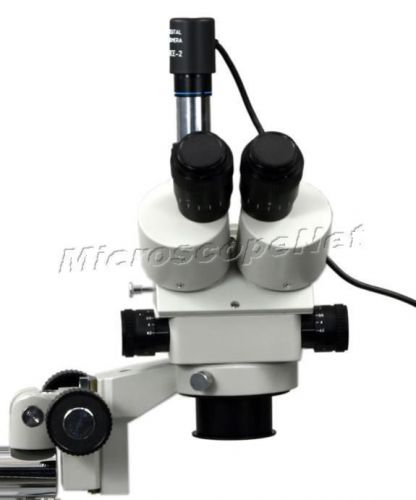 3.5X-90X Boom Stand Trinocular Zoom Stereo Microscope +Digital Camera