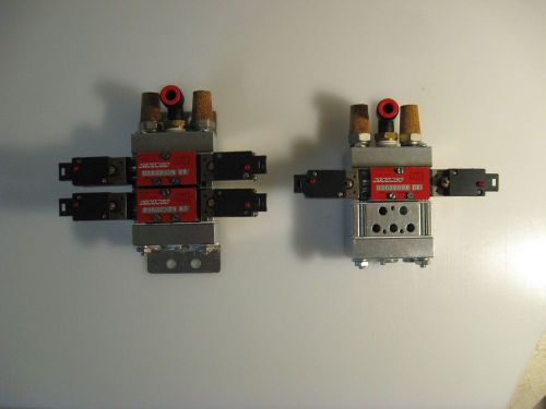 (wd) dynamco solenoid valve assemblies, d3632320 cv, w/ manifolds (lot of 2) for sale