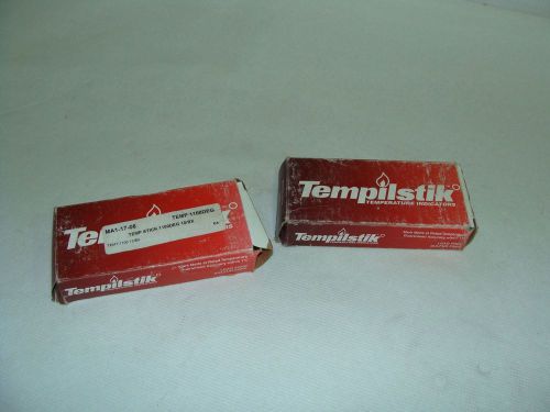 Tempilstik temp indicating stick 1100 f and 1150 f mix lot 19 sticks new nib for sale
