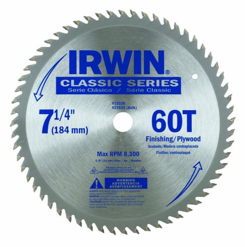 American tool 25530 7-1/4-inch 60 tooth atb plywood and finishing saw blade for sale