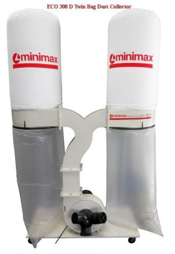 Miinimax eco 300 d double bag dust collector for sale