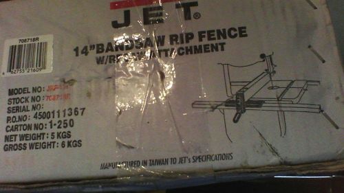 Jet 14 inch bad saw rip fence w resaw attachment