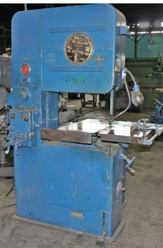 DOALL V-26 VERTICAL CONTOUR BAND SAW 26&#034; THROAT