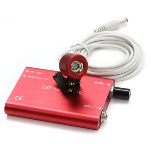 SALE FDA HOT! NEW Dental Surgical portable LED head light lamp for loupes Red CE