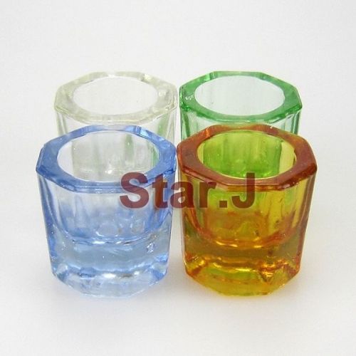 4pcs/set New Dental Lab Polymer Clay Mixing Cup Container Case