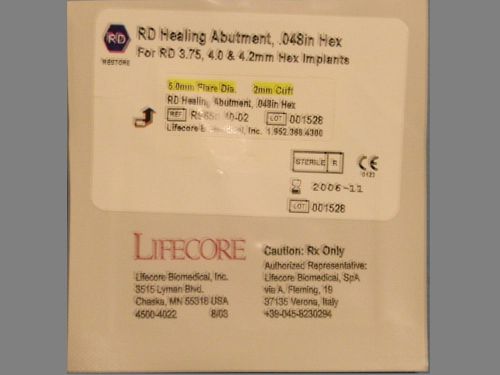 Restore RD Healing Abutment 5/2 Lifecore Keystone Ext Hex Implant