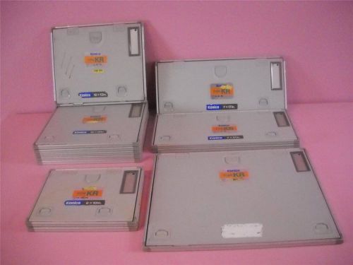 Konica minolta  x-ray cassettes lot kr10x12-6 kr-7x17-3 kr8x10-2 kr14x7-1 for sale