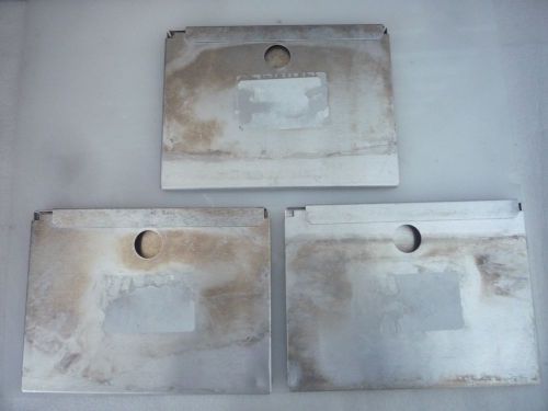 Aluminum laboratory  trayswith pivoted lids - lot of 3 (1512.6./17) for sale