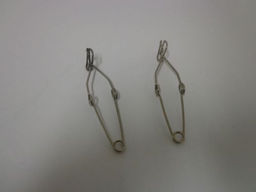 Lot of 2 test tube clamps  5.5&#034; length steel karter scientific cheap for sale