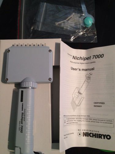 8 Channel Digital Micro Pipette Nichipet-7000; 0.5-10ul. Autoclavable. Free S&amp;H