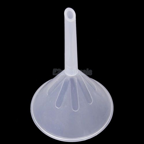 Plastic Mouth Dia. 75mm Funnel for Kitchen Laboratory Test Garage Car Liquid Oil
